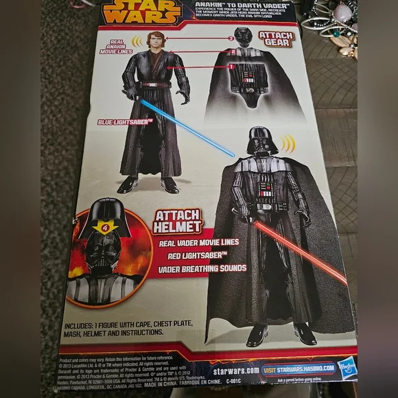 Star Wars Anakin to Darth Vader Action Figure With Lights And Sounds - Picture 3 of 6